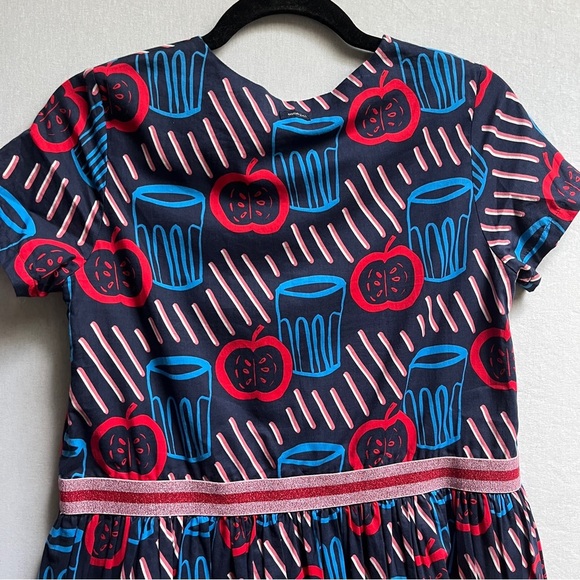 NWT Catimini printed Kids Cotton Dress Sz 12 - Picture 3 of 11
